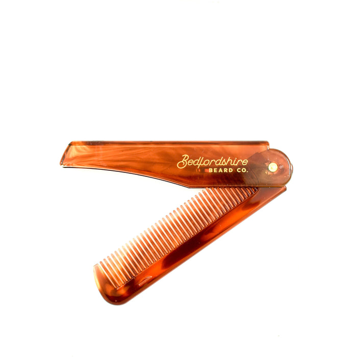 Bedfordshire Beard Co Folding Pocket Beard Comb - BedfordshireBeardCo