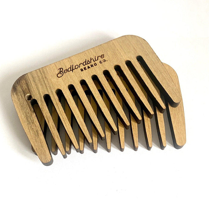 Factory Seconds Walnut Wide Tooth Comb - BedfordshireBeardCo