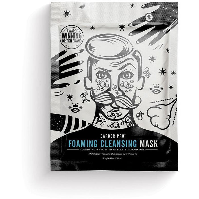 FOAMING CLEANSING MASK Cleansing Mask with Activated Charcoal - BedfordshireBeardCo